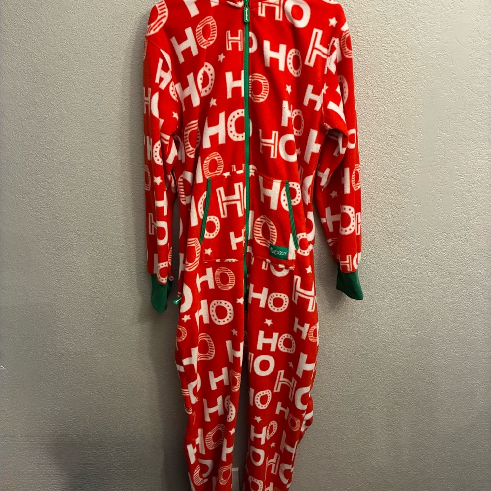 Tipsy Elves Red and Green Men’s large One Piece Footie